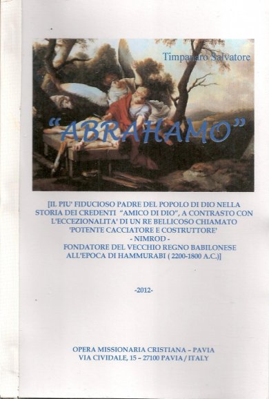 IL LIBRO "ABRAHAMO" - NUOVA GERUSALEMME