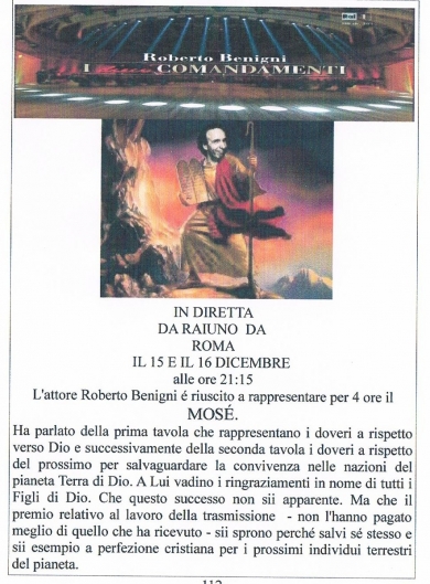 MOSE' NEL 2014 - NUOVA GERUSALEMME