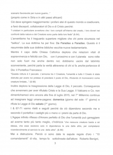 RIFORMA SABATO 2015 - NUOVA GERUSALEMME