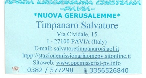  - NUOVA GERUSALEMME