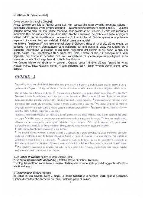 GIOBBE 2015 ... GIOBBE 2015 ... GIOBBE 2015 - NUOVA GERUSALEMME