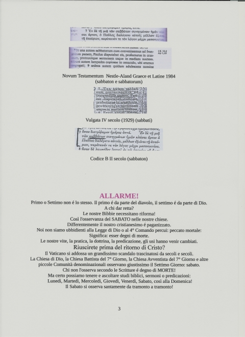 ATTENZIONE ALLE MANIPOLAZIONI DELLA SACRA BIBBIA - NUOVA GERUSALEMME