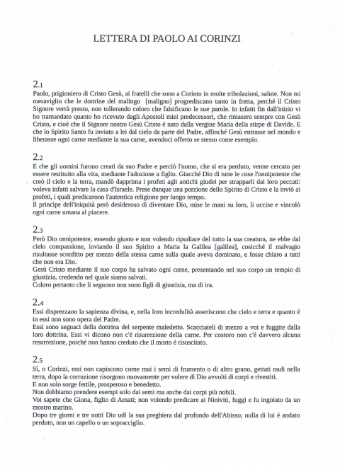 CODEX PAULI - NUOVA GERUSALEMME