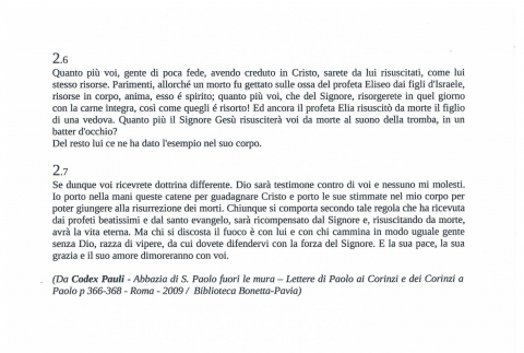 CODEX PAULI - NUOVA GERUSALEMME