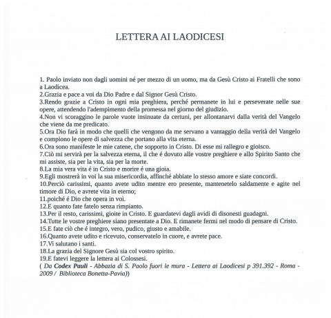 CODEX PAULI - NUOVA GERUSALEMME
