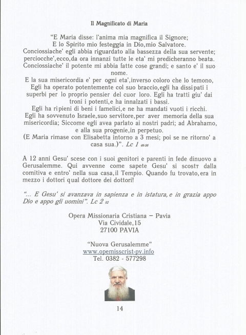 LA STORIA E LA LEZIONE DI SIMEONE E ANNA - NUOVA GERUSALEMME