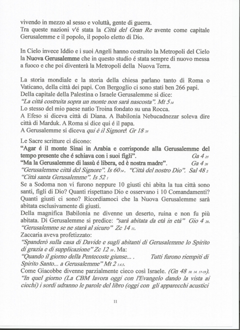 11 - NUOVA GERUSALEMME