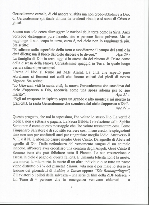 7 - NUOVA GERUSALEMME