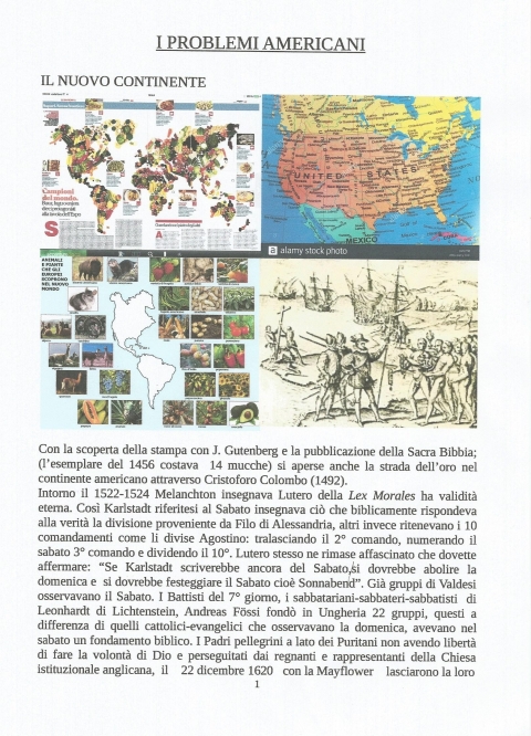 I PROBLEMI AMERICANI - NUOVA GERUSALEMME