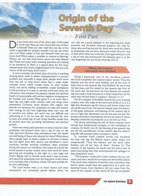 SEVENTH DAY by Dr. Antonino Di Franca - NUOVA GERUSALEMME