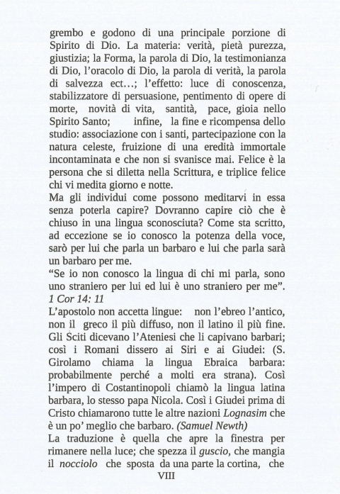 VIII - NUOVA GERUSALEMME