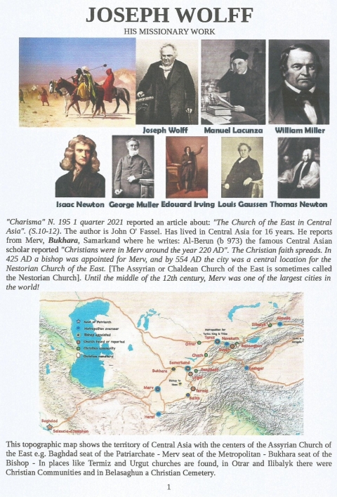 JOSEPH WOLFF DD., LL., D. - NUOVA GERUSALEMME