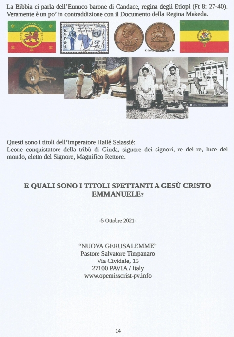 14 - NUOVA GERUSALEMME