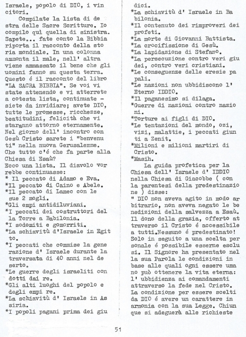 51 - NUOVA GERUSALEMME