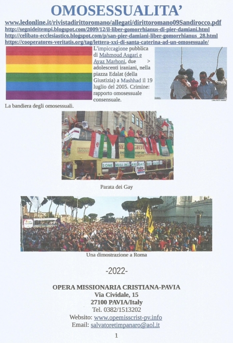 I PECCATI DEL SESSO - NUOVA GERUSALEMME