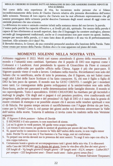22 - NUOVA GERUSALEMME