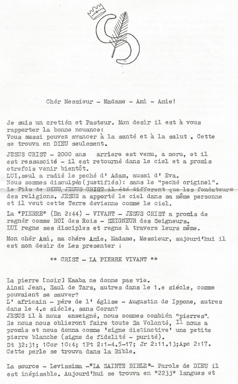 FRANCESE - NUOVA GERUSALEMME