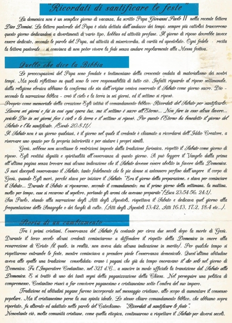 B - NUOVA GERUSALEMME
