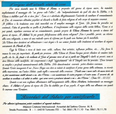 C - NUOVA GERUSALEMME