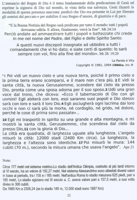 11 - NUOVA GERUSALEMME