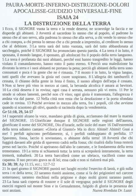 A - NUOVA GERUSALEMME