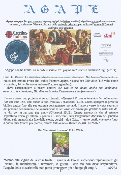 AGAPE - NUOVA GERUSALEMME