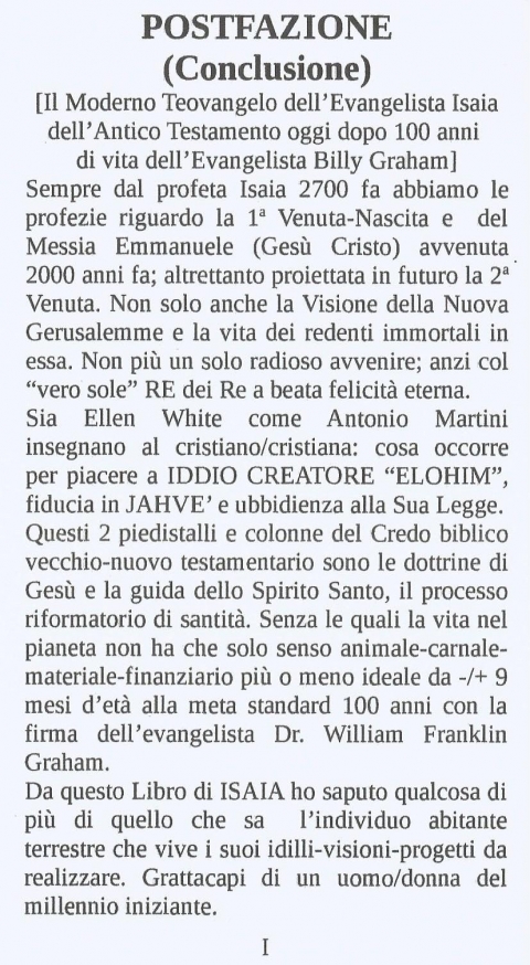 ISAIA CONCLUSO - NUOVA GERUSALEMME
