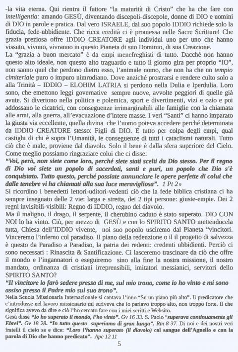 5 - NUOVA GERUSALEMME