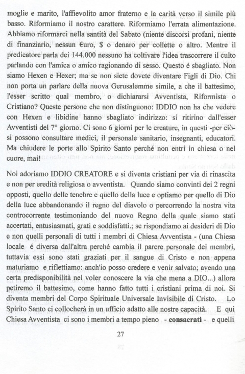 27 - NUOVA GERUSALEMME