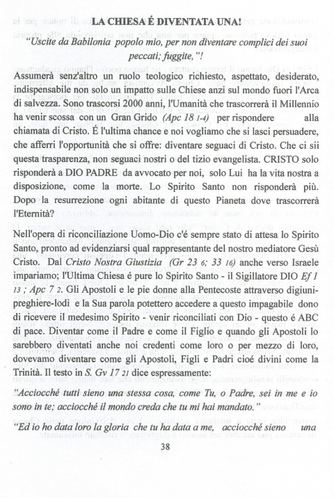 38 - NUOVA GERUSALEMME
