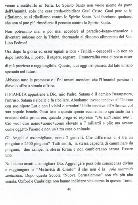 40 - NUOVA GERUSALEMME
