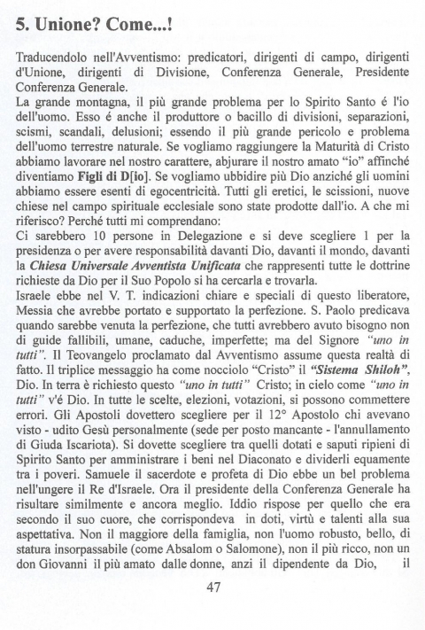 47 - NUOVA GERUSALEMME
